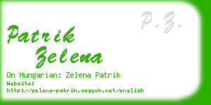 patrik zelena business card